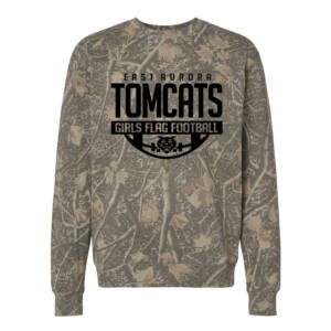 EA Flag Football Independent Trading Co Unisex Heavyweight Crewneck Sweatshirt-Deadwood Camo