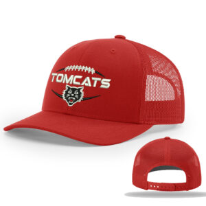 East Aurora FB Richardson Pro Crown Mesh Back solid color Adjustable back cap – RED