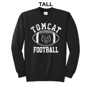 East Aurora FB  TALL Ultimate Crewneck Sweatshirts – Black