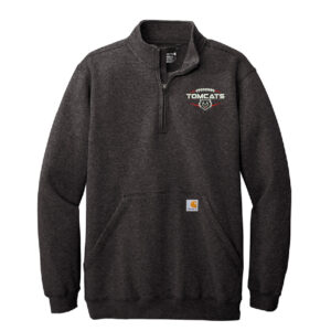 East Aurora FB Carhartt Men Midweight 1/4 Zip Mock Neck Sweatshirt – CarbonHeather