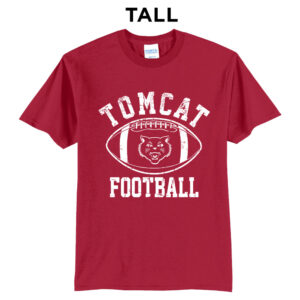East Aurora FB  Tall Core Blend short Sleeve T Shirts – RED