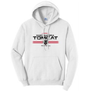 East Aurora FB Unisex Fleece Hooded Sweatshirt-White