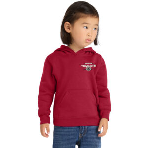 East Aurora FB Toddler Pullover Hooded Sweatshirt – Red