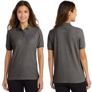 Eagle Integrated Services Port Authority Ladies Silk Touch Polo-Charcoal Heather Grey