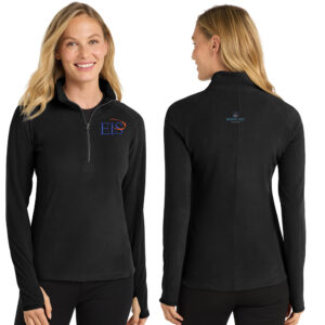Eagle Integrated Services Port Authority Ladies Microfleece 1/2 Zip Pullover-Black