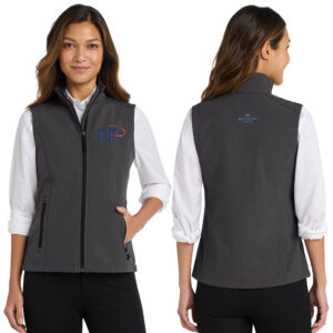 Eagle Integrated Services Port Authority Ladies Core Soft Shell Vest-Black/Charcoal Heather