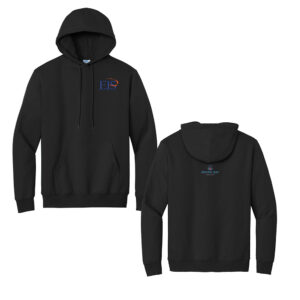 Eagle Integrated Services Unisex Basic Hooded Sweatshirt-Black