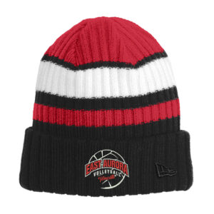 EA Volleyball New Era Ribbed Tailgate Beanie – RedBlack
