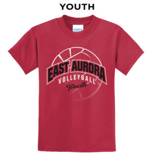 EA Volleyball Youth Short Sleeve T Shirt – RED