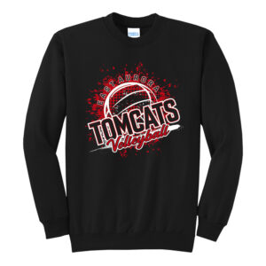 EA Volleyball Unisex Core Fleece Crewneck Sweatshirt – Black