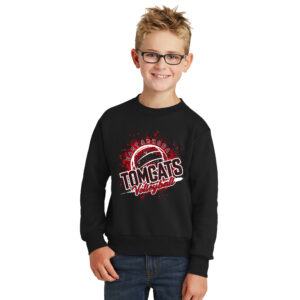 EA Volleyball  Youth Crewneck Sweatshirt – JetBlack