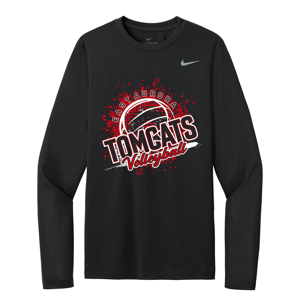 EA Volleyball Nike Team Men rLegend Long Sleeve Tee - Black