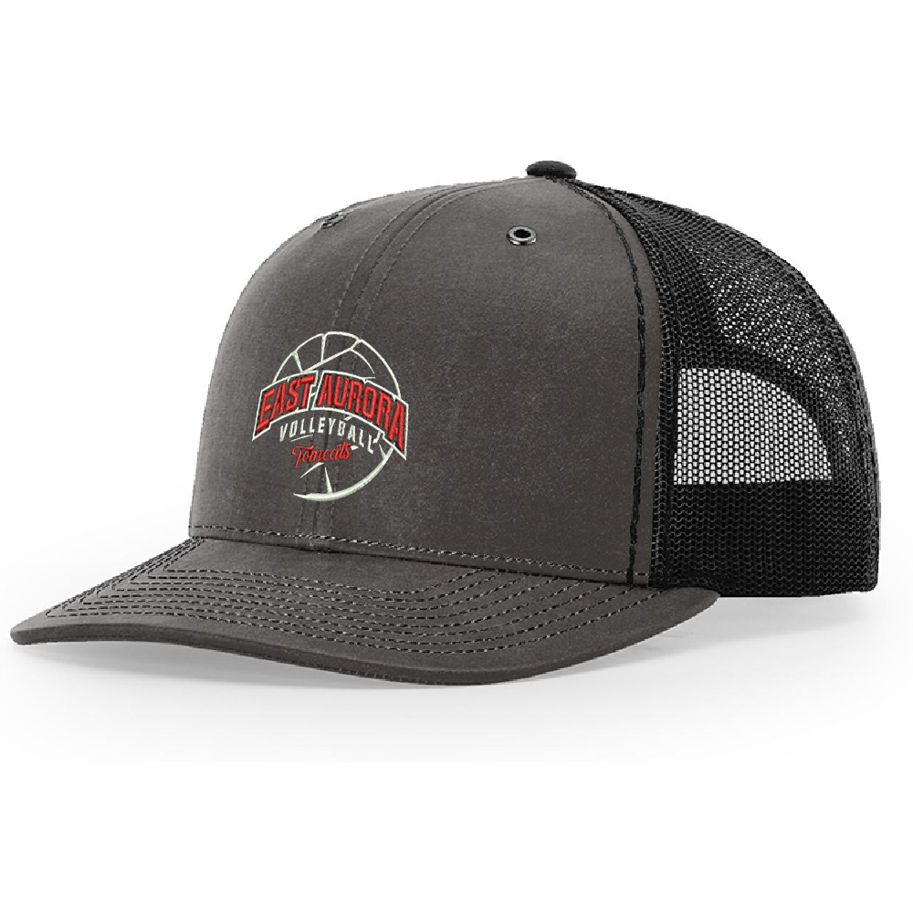 EA Volleyball  Richardson Freemont Trucker Mesh Back Adjustable back cap - SPLCharcoalBlack