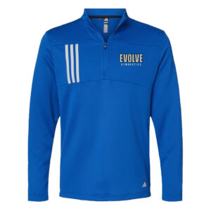 Evolve Adidas 3-Stripes Double Knit 1/4 zip pullover Men-Royal