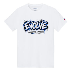 Evolve Champion Cotton Unisex Tagless T Shirt – White