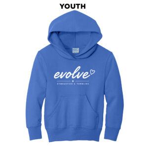 Evolve  Youth Hooded Sweatshirt – Royal