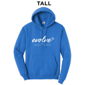 Evolve  TALL Classic Pullover Hooded Sweatshirt -Royal