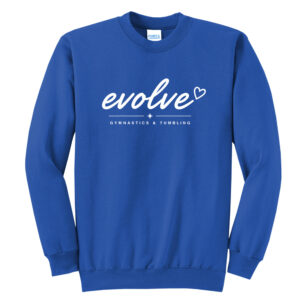 Evolve Unisex Core Fleece Crewneck Sweatshirt – Royal