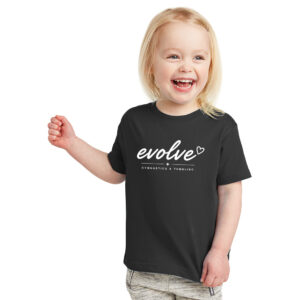 Evolve Rabbit Skins – Fine Jersey Toddler T-Shirt-Black