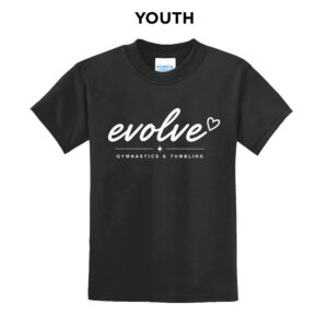 Evolve Youth Short Sleeve Tee-Black