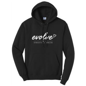 Evolve Unisex Classic Core weight Cozy Pullover Hooded Sweatshirt -Black