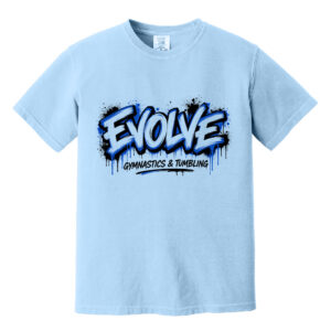 Evolve UnisexComfort Colors Pigment Dyed Short Sleeve Shirt – Hydrangea