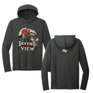 GV Football Port Authority Men Microterry Pullover Hoodie – Charcoal Grey