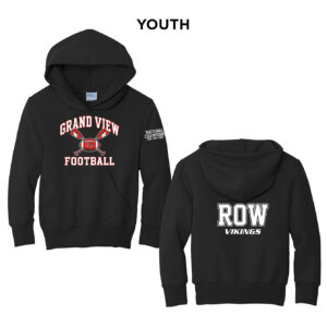 GV Football Youth Hooded Sweatshirt – JetBlack