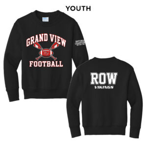 GV Football Youth Crewneck Sweatshirt – JetBlack