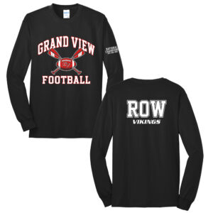 GV Football Unisex Long Sleeve Core Blend T Shirt – JetBlack