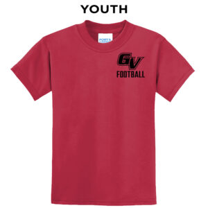 GV Football Youth Short Sleeve Tee – RED