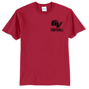 GV Football Unisex Short Sleeve Tee – RED