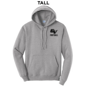 GV Football TALL Classic Pullover Hooded Sweatshirt – AthleticHeatherGrey