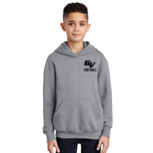 GV Football Youth Hooded Sweatshirt – Athletic Heather