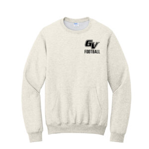 GV Football Unisex Core Fleece Crewneck Pocket Sweatshirt – OatmealHeather