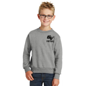 GV Football  Youth Crewneck Sweatshirt – AthleticHeather