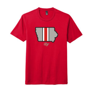GV Football Rah Rah clothing District Perfect Tri-blend  Crew Tee unisex-Classic Red