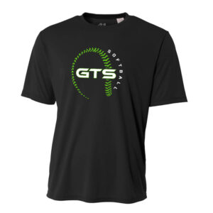 GTS Softball Adult Cooling Performance Tshirt -Black