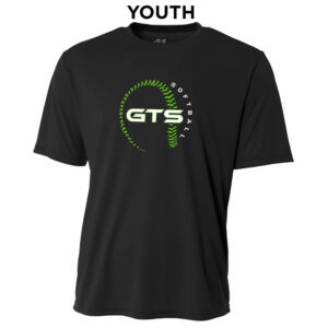 GTS Softball YOUTH Cooling Performance Tshirt-Black