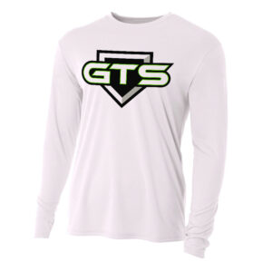 GTS Softball Adult Cooling Performance long sleeve Crew Tee-White