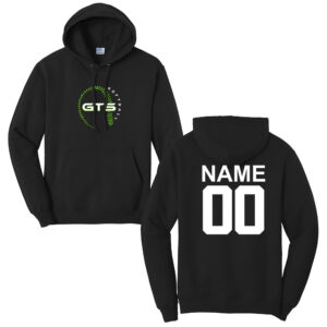 GTS Softball Unisex Fleece Hooded Sweatshirt-Black