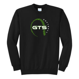 GTS Softball Unisex Fleece Crewneck Sweatshirt-Black