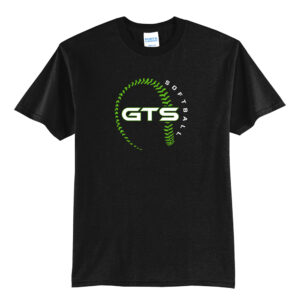 GTS Softball Unisex Short Sleeve Tee-Black