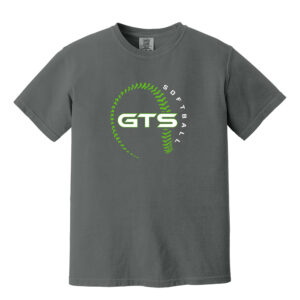 GTS Softball Comfort Colors Unisex Heavyweight Ring Spun Tee-Pepper