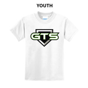 GTS Softball Youth Short Sleeve Tee-White