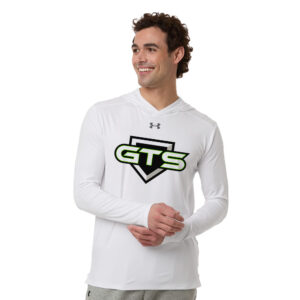 GTS Softball Under Armour Mens Team Vanish Performance Hoodie-White