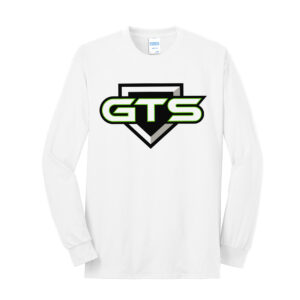 GTS Softball Unisex Cotton Long Sleeve Fan Favorite Tee-White