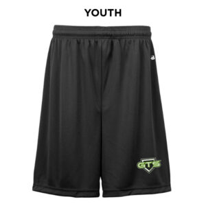 GTS Softball Badger B-Core YOUTH 6 Inch Short-Black