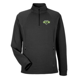 GTS Softball North End Men’s Rhythm Waffle Quarter-Zip Pullover-Black