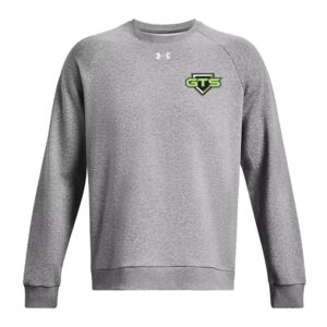 GTS Softball Under Armour UA Rival Fleece Crewneck Sweatshirt-Castlerock (S, M, XL, 2x, 3x)